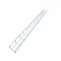 Kable Kontrol Wire Mesh Cable Tray Straight Section, Electro-Zinc Resistant Steel, 8in W x 4in D x 5ft L, Chrome KK-8x4x5-EZ